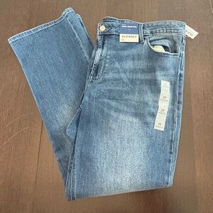 NWT Old Navy Wow Boot Cut Denim Jeans Medium Wash Size 20 Plus Mid Rise